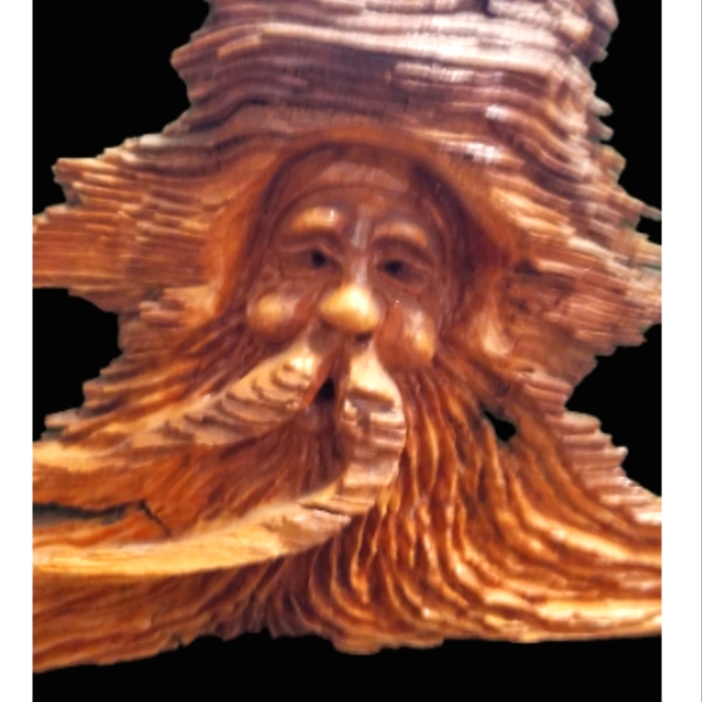 Hand Carved Forest Gnome